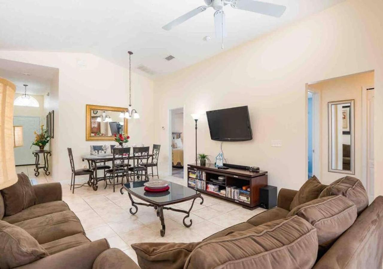 5 Bedroom, 7 Bed , 3 Bathroom Midterm Rental Home With Pool And Game Room, Near Disney Davenport Kültér fotó
